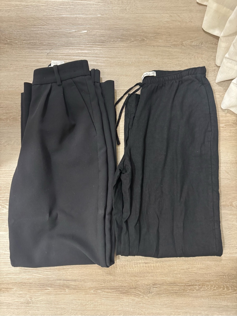 Abercrombie & Fitch Black Men’s Pants Duo — Tailored and Drawstring Styles